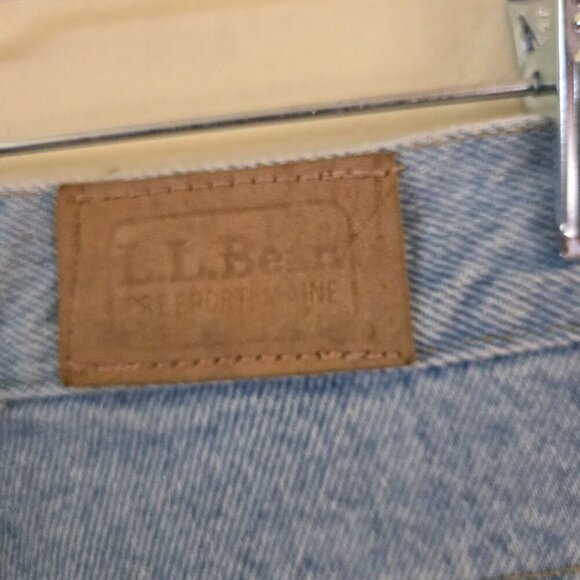 L.L. Bean Vintage 90s Acid Wash 100% Cotton Barrel Jeans Size 10 - Picture 5 of 6